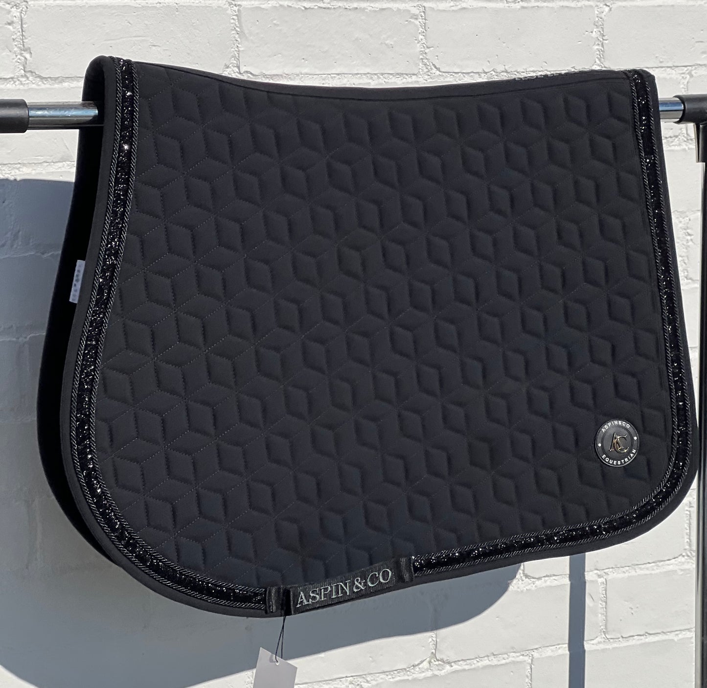 Black & Black sparkle: Jumping & GP saddle pad