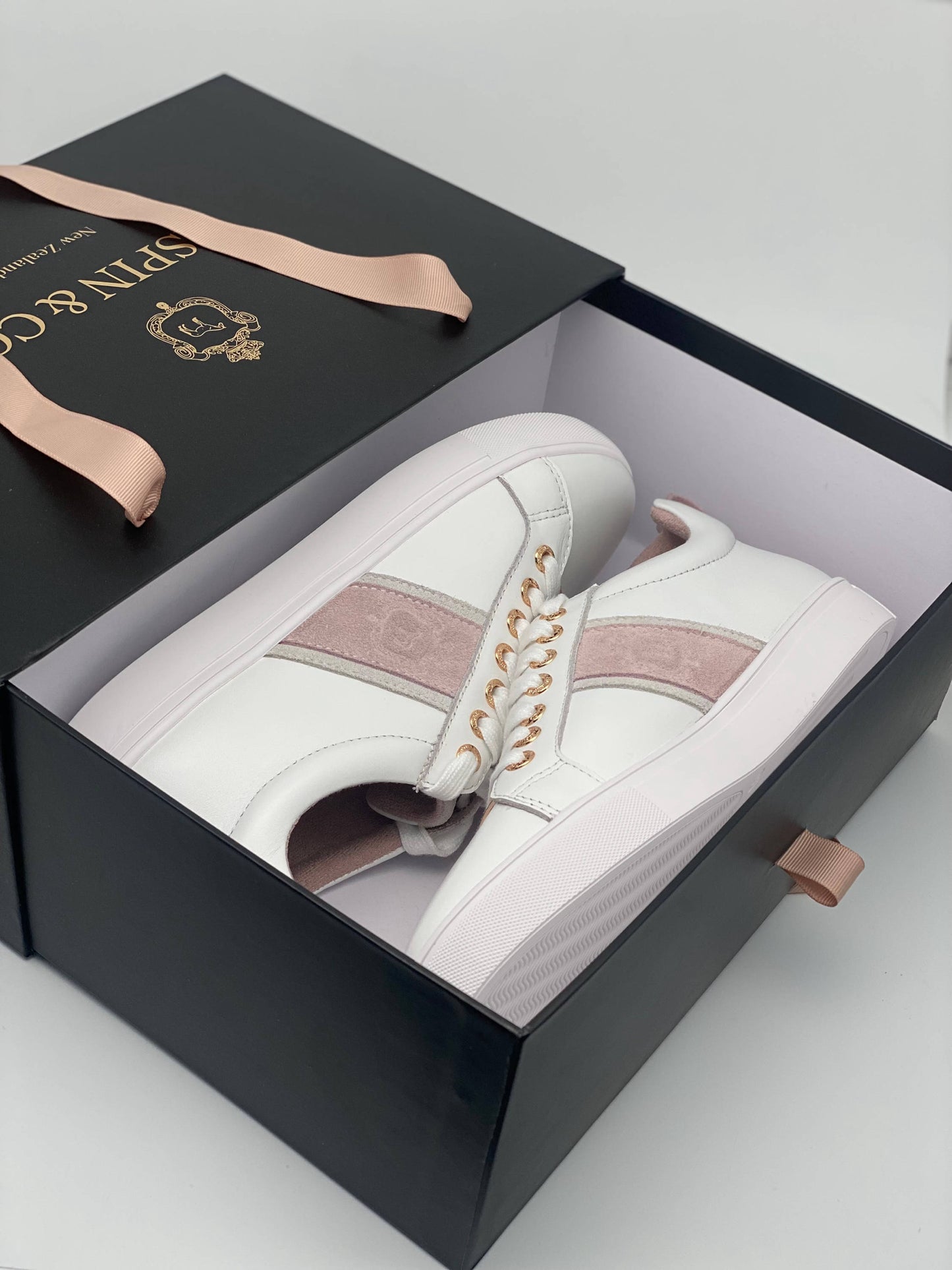 Aspin & Co Leather & Suede Sneakers