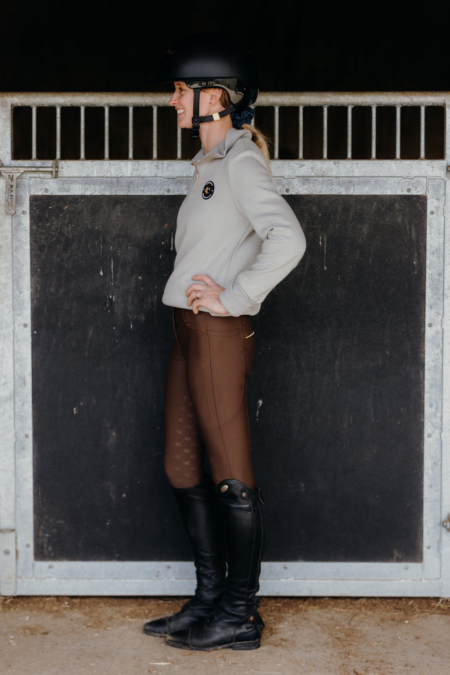 Quarter Zip velvet lined sweater