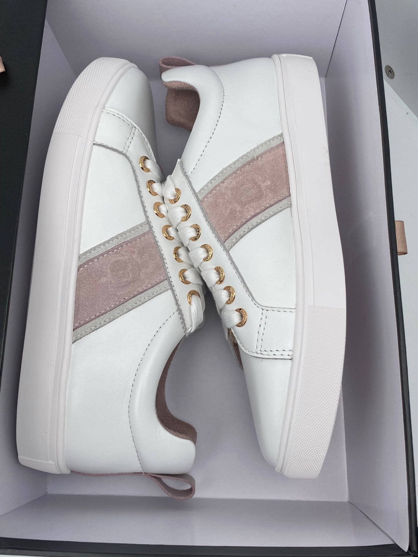 Aspin & Co Leather & Suede Sneakers