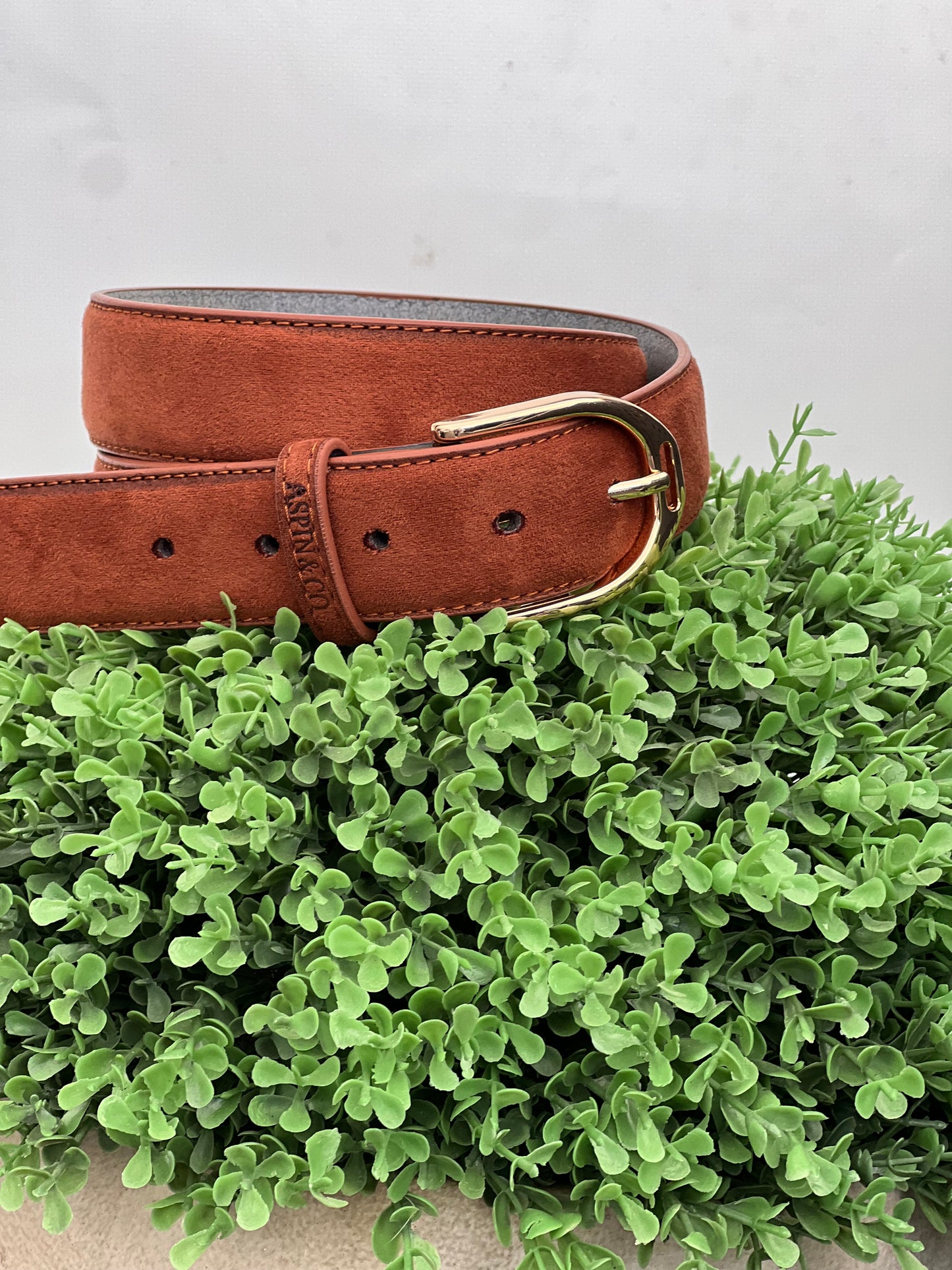 Luxury Suede stirrup belt