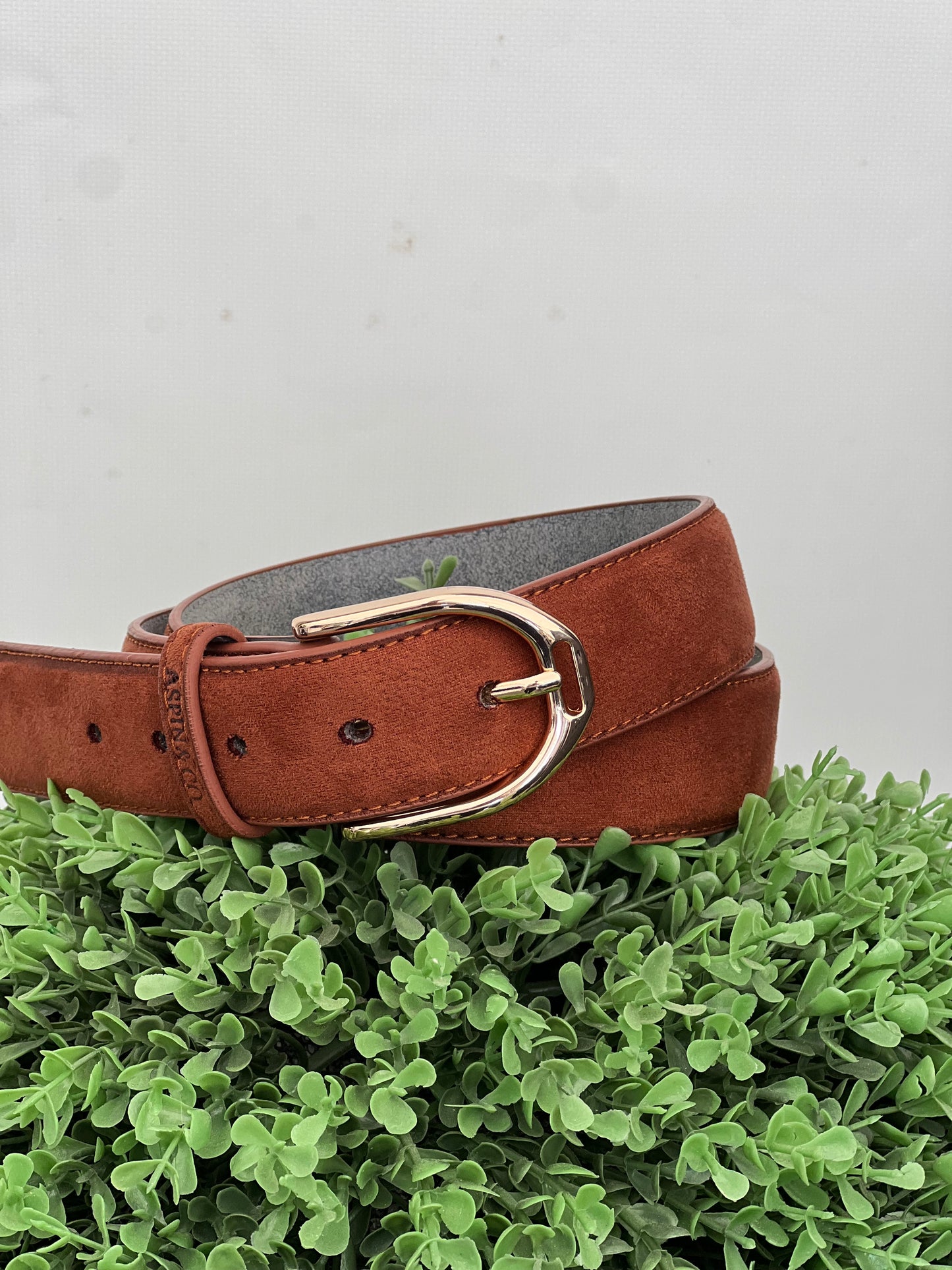 Luxury Suede stirrup belt