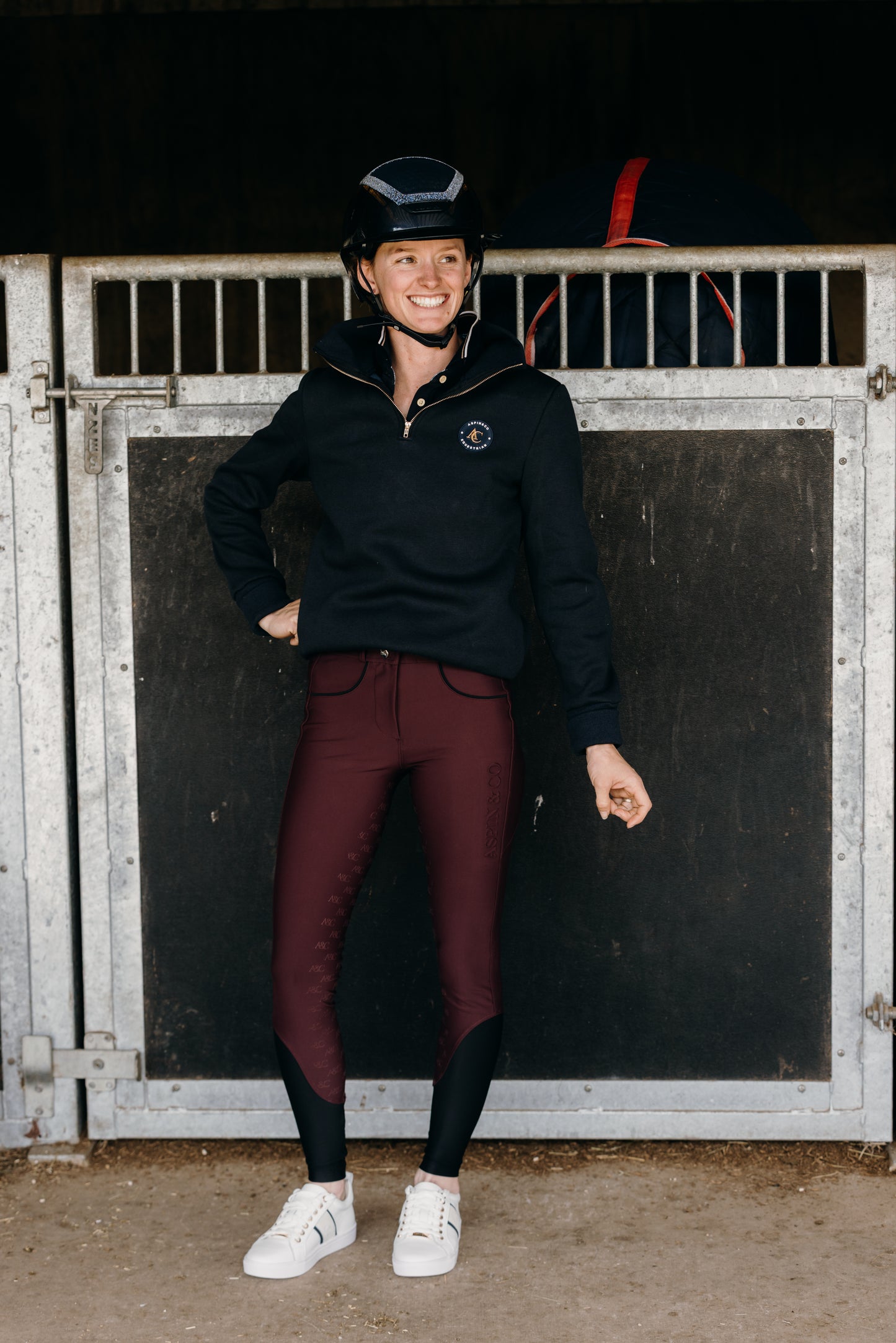 Quarter Zip velvet lined sweater