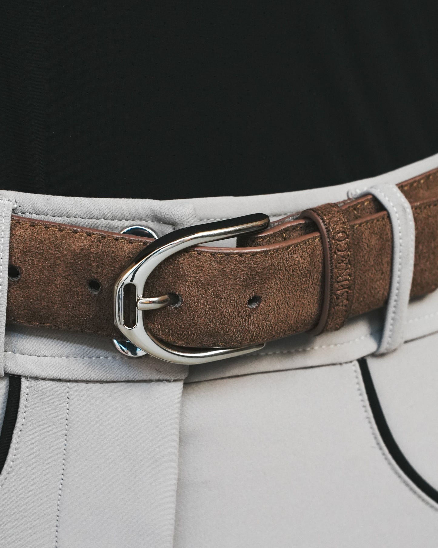 Luxury Suede stirrup belt