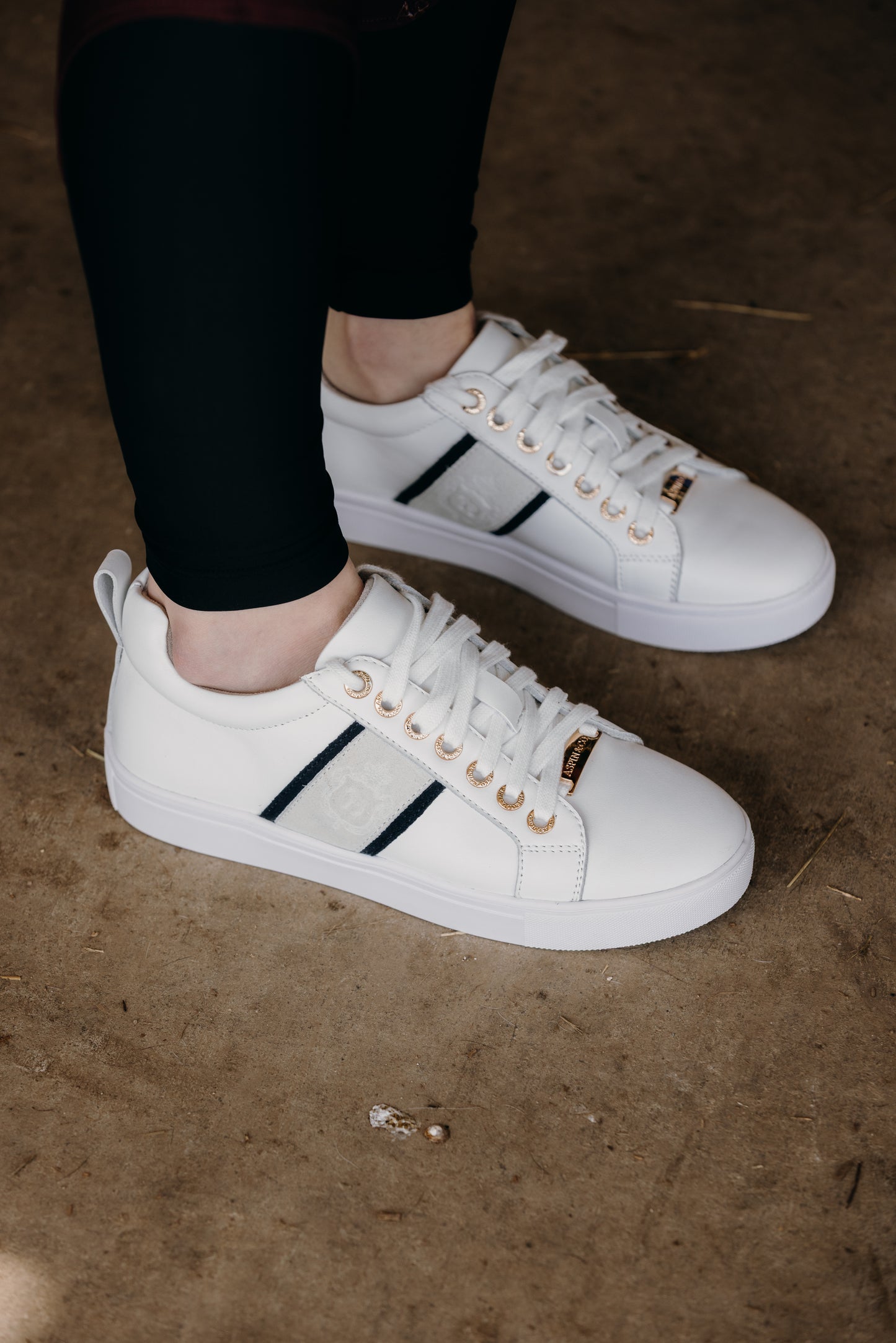 Aspin & Co Leather & Suede Sneakers