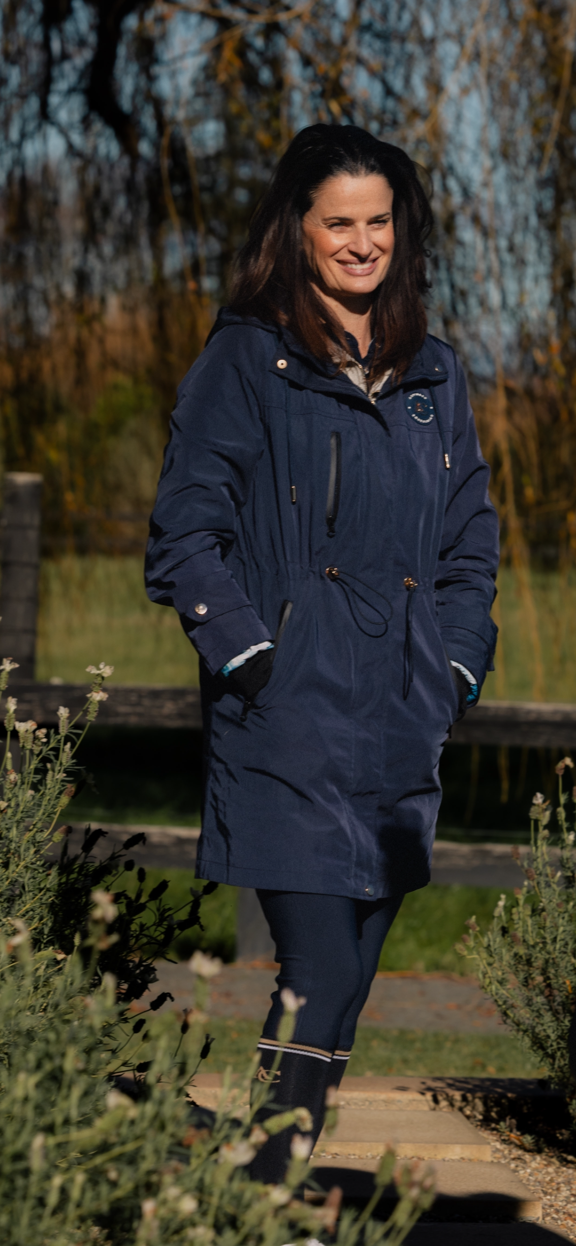 Waterproof trench coat