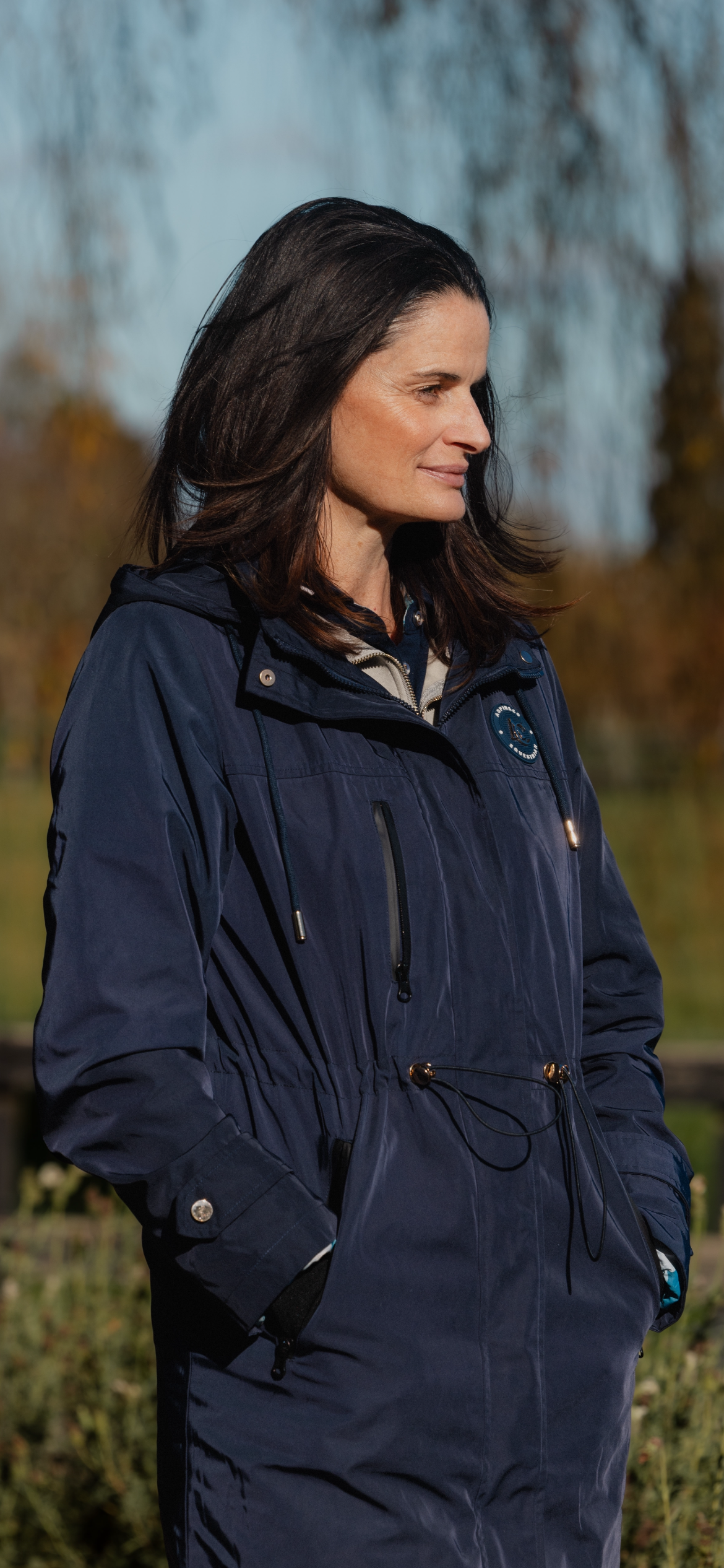 Waterproof trench coat