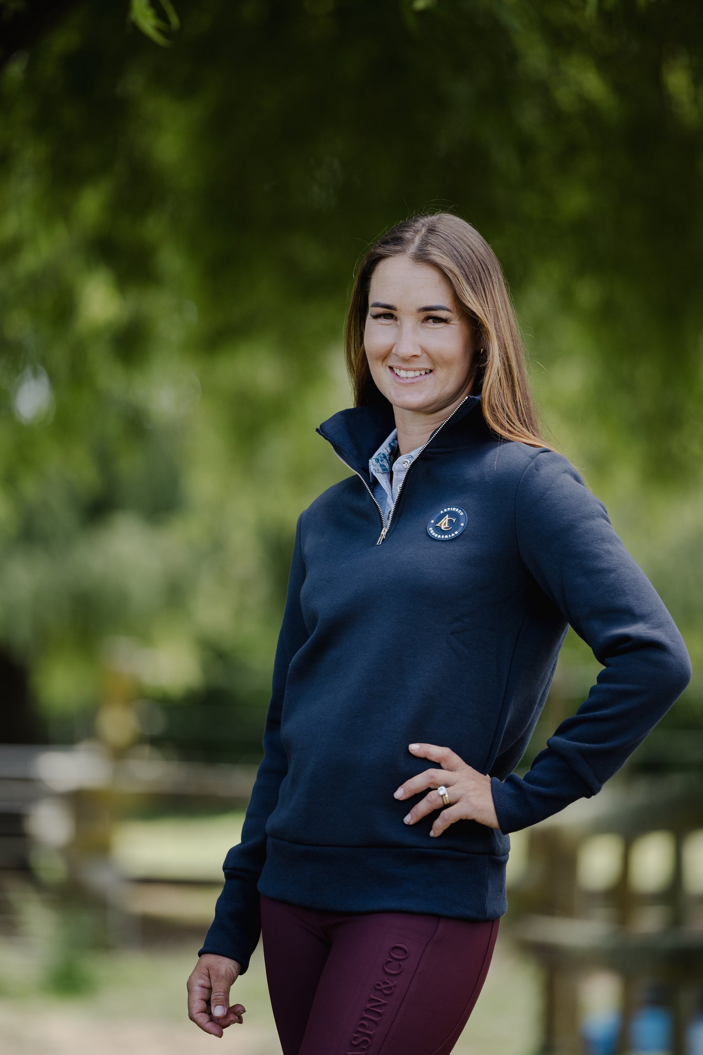 Quarter Zip velvet lined sweater