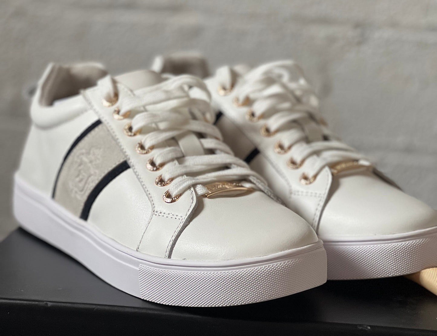 Aspin & Co Leather & Suede Sneakers