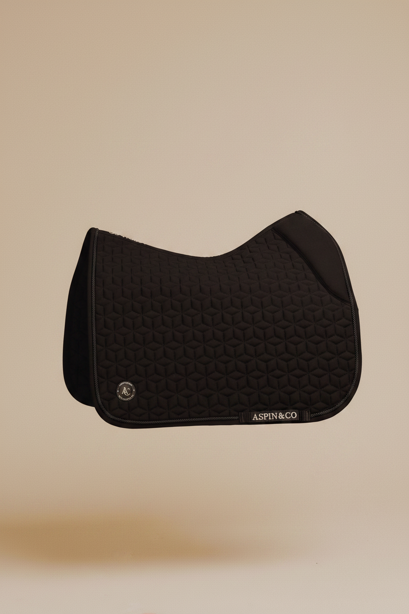 Black: Dressage saddle pad (Full)