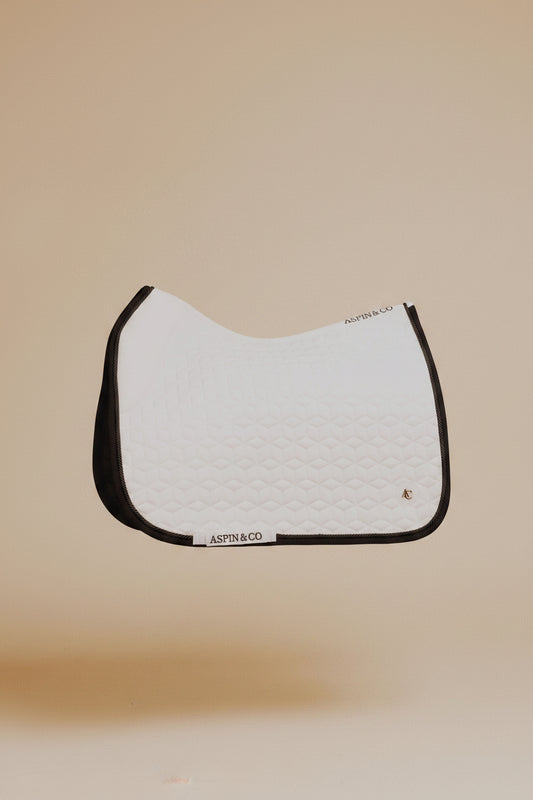 White & Black: Dressage saddle pads (Full)