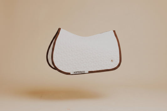 Brown & White: Jumping / GP Saddle pad